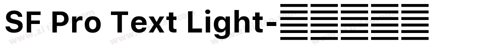 SF Pro Text Light字体转换